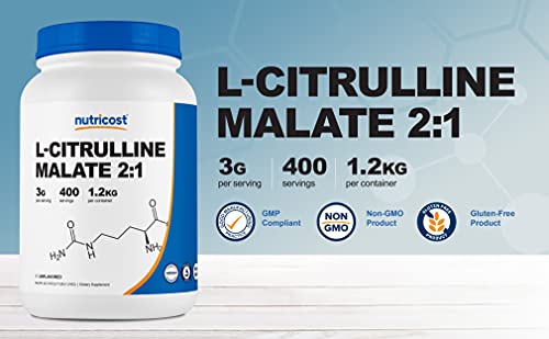 Polvo de L-Citrulina Malato 1.2KG para pre-entrenamiento