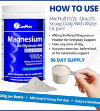 Polvo de magnesio para relajación muscular