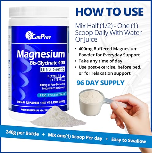 Polvo de magnesio para relajación muscular