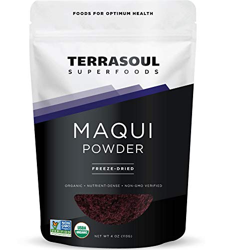 Polvo de maqui berry orgánico para batidos