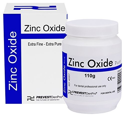 Polvo de óxido de zinc para salud dental