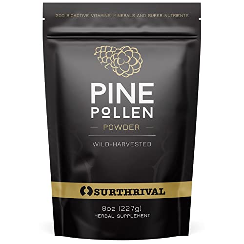 Polvo de polen de pino natural