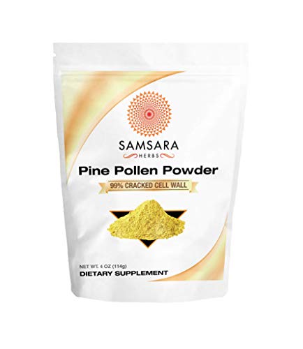 Polvo de polen de pino natural