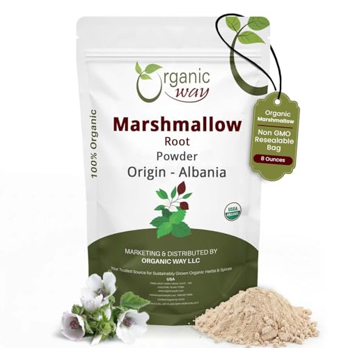 Polvo de raíz de malvavisco orgánico
