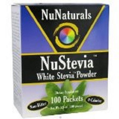 Polvo de stevia blanca natural