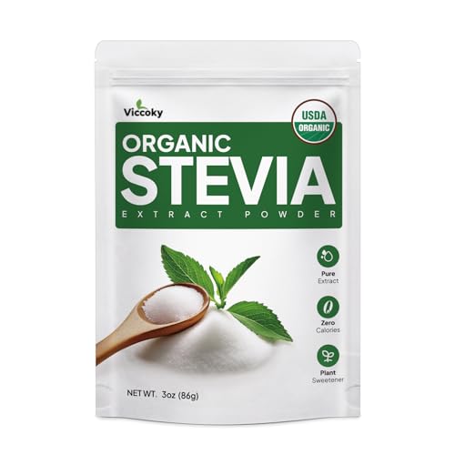 Polvo de stevia orgánica sin calorías