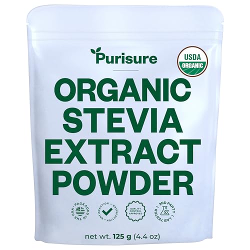 Polvo de stevia orgánica sin calorías