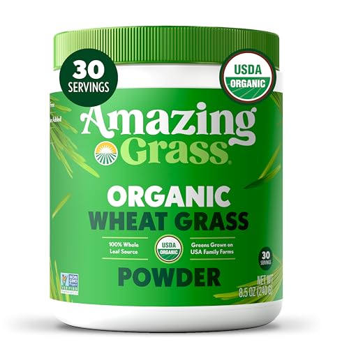 Polvo de trigo para energía natural