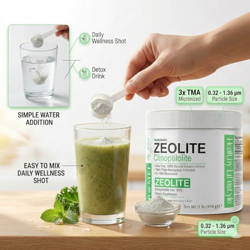 Polvo de zeolita activado para limpieza