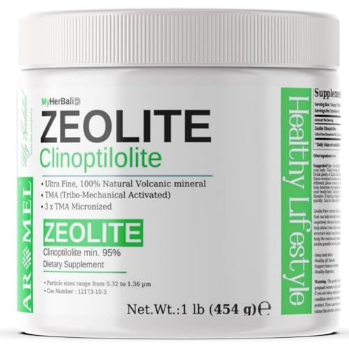 Polvo de zeolita para detoxificación