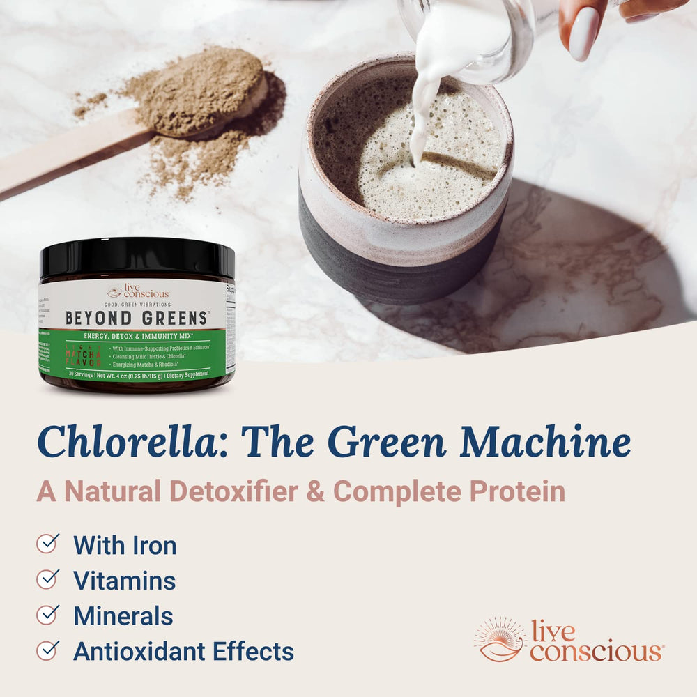 Polvo superfood Live Conscious matcha