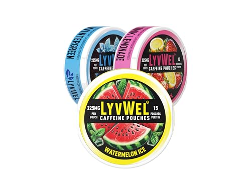 Pouches de cafeína LyvWel energizantes
