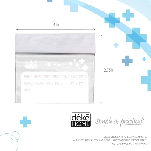 Pouches transparentes para medicamentos