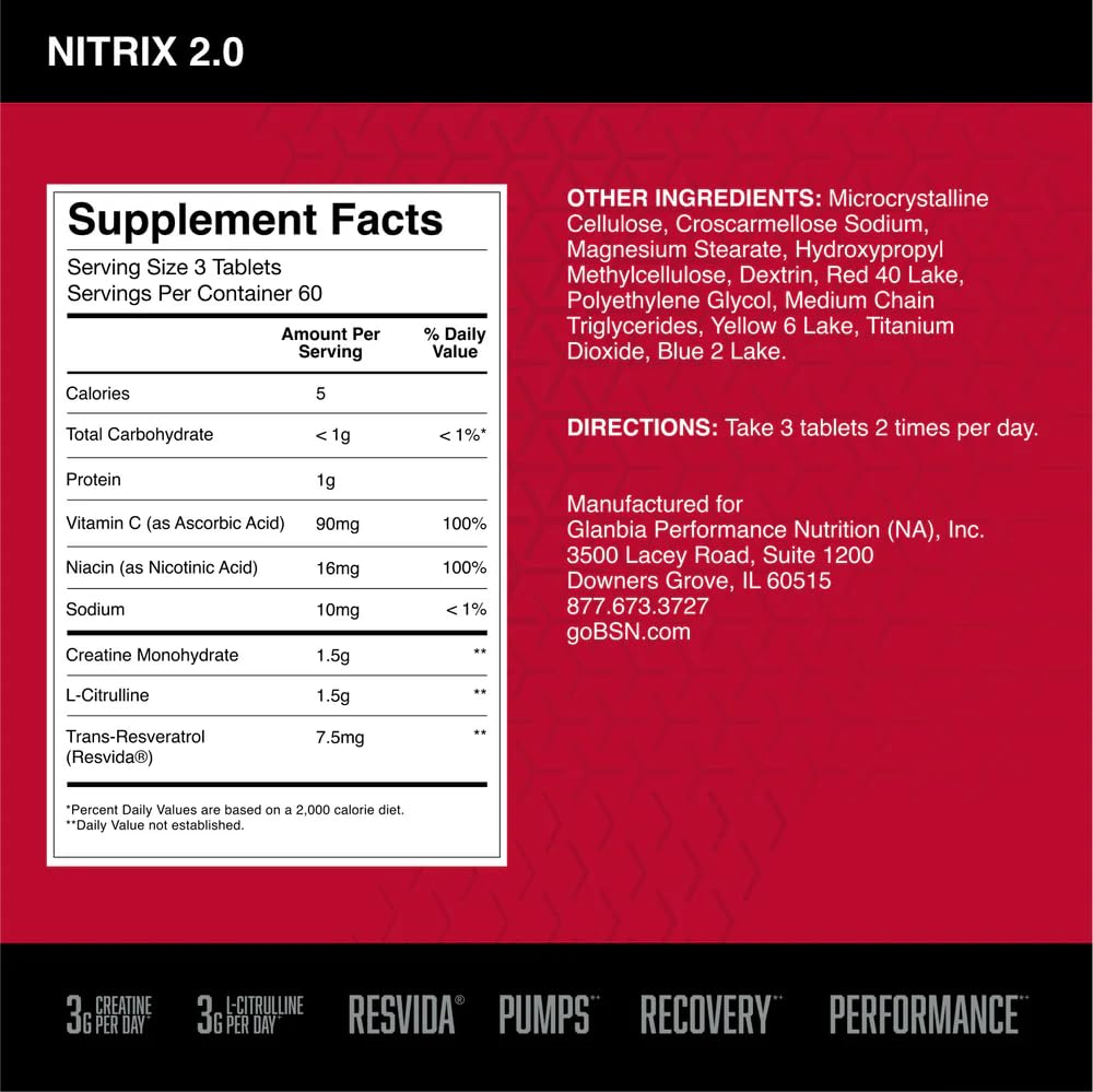 pre-entreno BSN Nitrix 2.0