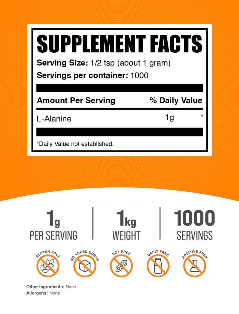 Pre-entreno BulkSupplements L-Alanina