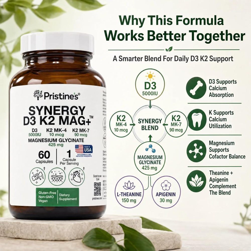 Pristine Vitaminas D3 K2