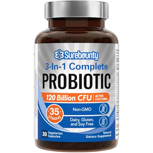 probióticos 120 mil millones CFU para salud digestiva