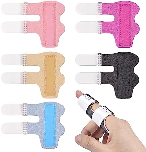 Sopito Férula para Dedos, 5 Piezas Soporte Colorido para Estabilizar Dedo Índice, Medio y Anular, Inmovilización de Articulaciones por Artritis - imagen 1
