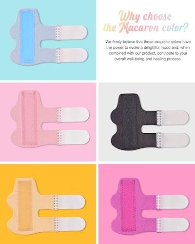Sopito Férula para Dedos, 5 Piezas Soporte Colorido para Estabilizar Dedo Índice, Medio y Anular, Inmovilización de Articulaciones por Artritis - imagen 6