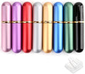 Set de 8 Inhaladores Personales de Aceites Esenciales Bekith, Reutilizables, de Aluminio y Vidrio, Portátiles con 20 Mechas de Algodón - imagen 1