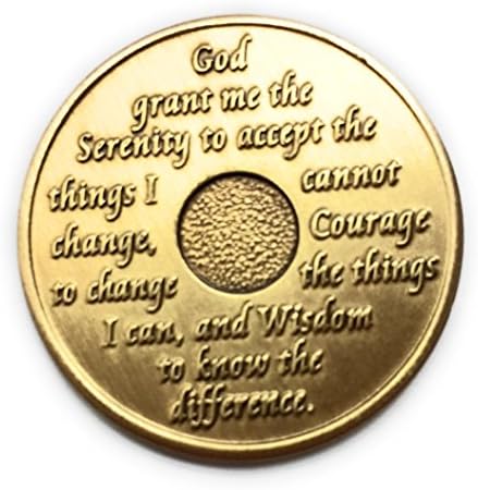 Medallón de Recuperación de 1 Año de AA (Alcohólicos Anónimos) - Moneda/Chip de Cumpleaños y Aniversario - imagen 2