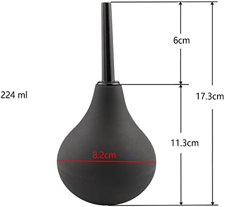 BodunDirect Bulbo Enema Anal y Ducha Vaginal para Limpieza Intestinal - Para Colon, Detox y Estreñimiento (Negro, 7.4 Onzas) - imagen 8