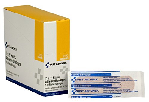 ros Auxilios Only G122, vendas de tela de 1 x 3 pulgadas, recarga de kit de ros auxilios para negocios, lugares de trabajo y hogar, 100 piezas - imagen 5