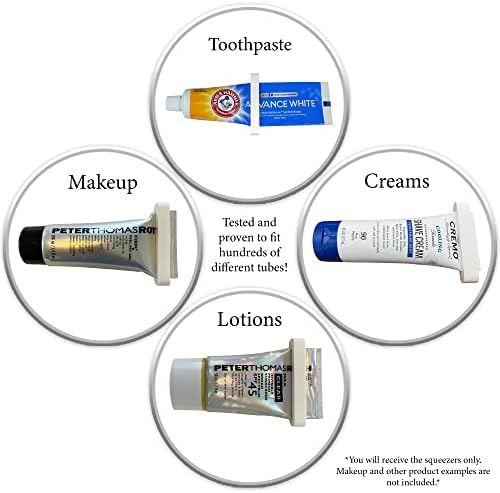 [Paquete de 10] Exprimidor de Tubos de Pasta Dental, Dispensador, Ahorra Maquillaje, Soporte Pequeño para Baño, USA - imagen 2