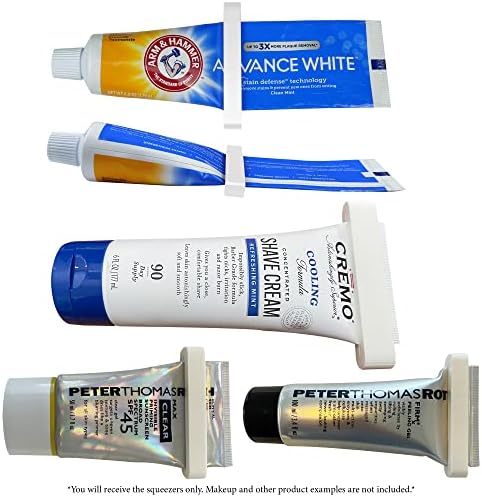 [Paquete de 10] Exprimidor de Tubos de Pasta Dental, Dispensador, Ahorra Maquillaje, Soporte Pequeño para Baño, USA - imagen 3