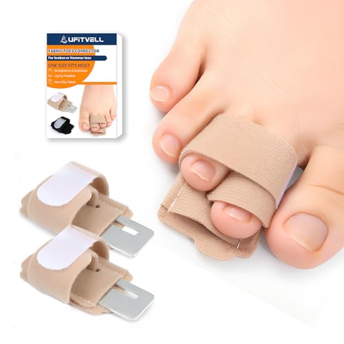 Corrector de Dedos en Martillo UFITVELL, Separadores y Férulas Ajustables para Dedos Torcidos, Soporte para Dedos Rotos, para Mujeres y Hombres - imagen 1