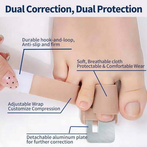 Corrector de Dedos en Martillo UFITVELL, Separadores y Férulas Ajustables para Dedos Torcidos, Soporte para Dedos Rotos, para Mujeres y Hombres - imagen 4