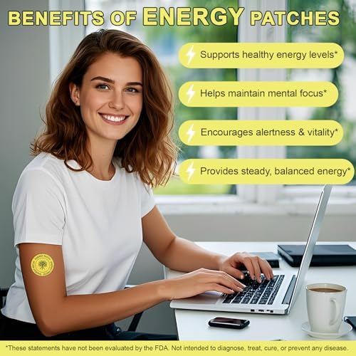 Parches Arkture Energy, Fórmula a Base de Plantas para Hombres y Mujeres, 30 Parches - imagen 2