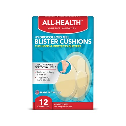Curitas de Gel Hidrocoloide Extreme de All Health, Paquete Variado de 12 Piezas, Protección Contra Rozaduras y Fricción para Ampollas - imagen 2
