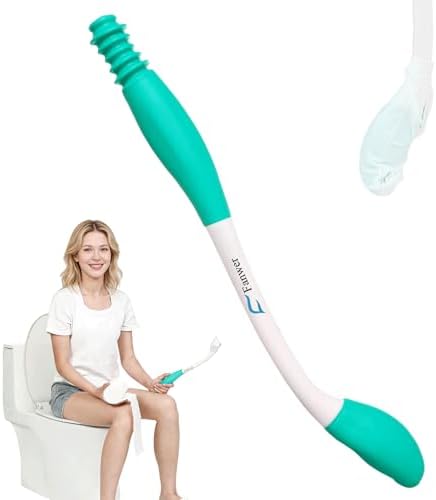Ayuda para Limpiar de Fanwer, Extensor de 15 para Alcance Cómodo, Asistente para el Baño para Personas con Discapacidad y Ancianos - imagen 1