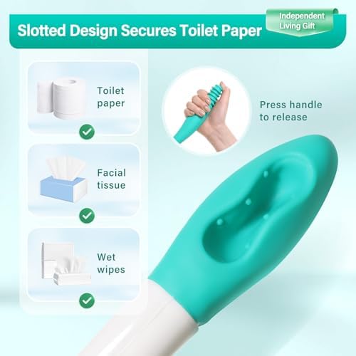 Ayuda para Limpiar de Fanwer, Extensor de 15 para Alcance Cómodo, Asistente para el Baño para Personas con Discapacidad y Ancianos - imagen 3