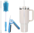Kit de Limpieza de Tazas KEUYE 3 Piezas Compatible con Stanley, Incluye Cepillo de Nylon Extra Largo, Limpiador 3 en 1 para Botellas y Cepillo de - imagen 1