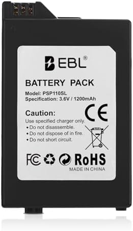 Batería Recargable EBL 3.6V de Ión de Litio 1200mAh (Capacidad Real) Compatible con Consolas PSP 2000/3000 PSP-S110 - imagen 6
