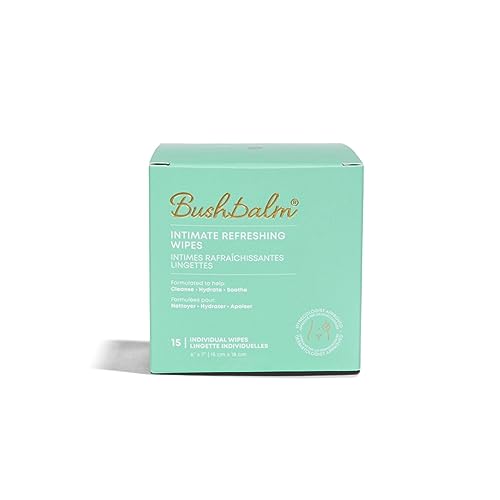 Toallitas Refrescantes Intimas Bushbalm - Hidratantes para Áreas Sensibles con Aloe Vera y Extractos Naturales - Desechables y Suaves - 15 Toallitas - imagen 1
