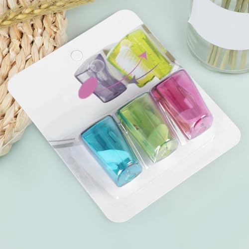 Juego de 6 Cubiertas para Cabezas de Cepillo de Dientes con Ventosa - Protector Portátil de Cepillo Eléctrico y Manual para Viajes, Camping, Baño y - imagen 6