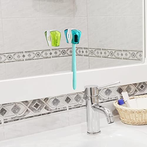Juego de 6 Cubiertas para Cabezas de Cepillo de Dientes con Ventosa - Protector Portátil de Cepillo Eléctrico y Manual para Viajes, Camping, Baño y - imagen 7