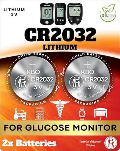Kit de Reemplazo de Baterías para Glucometro (Paquete de 2) CR2032 - Compatible con la Mayoría de Marcas - imagen 1