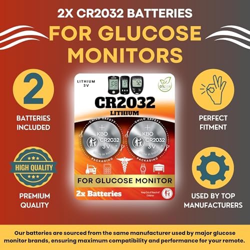 Kit de Reemplazo de Baterías para Glucometro (Paquete de 2) CR2032 - Compatible con la Mayoría de Marcas - imagen 3