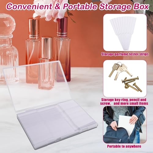 600 Piezas de Tiras de Prueba de Perfume con Caja de Almacenamiento, Tiras Desechables Larbeti para Aceites Esenciales y Fragancias - imagen 6