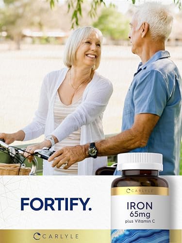 Suplemento de Hierro Carlyle 65 mg con Vitamina C | 180 Tabletas | 300 mg de Vitamina C | Vegetariano, No OGM y Sin Gluten - imagen 6