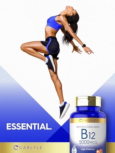 Carlyle Methylcobalamina Vitamina B12 5000mcg | 60 Tabletas de Disolución Rápida | Suplemento Vegetariano, Sin OGM y Sin Gluten para Adultos - imagen 7