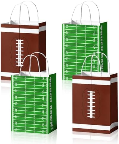 Bolsas de Regalo de Papel de Fútbol Utolily - 24 Piezas con Asa para Fiesta de Cumpleaños de Niños y Suministros para el Gran Juego - imagen 1