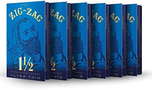 Papelillos Zig-Zag® Ultra Delgados Azules 1 1/2 - Paquete de 6 - imagen 1