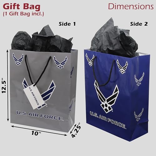 Bolsa de Regalo Havercamp de la Fuerza Aérea de EE. UU. – 1 Pza. - Con el Logo y Emblemas Oficiales de la Fuerza Aérea. ¡Haz que cada regalo sea - imagen 6