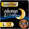 Always ZZZ Ropa Interior Desechable para el Período Nocturno para Mujeres Talla LG, Cobertura 360°, Paquete de 7 - imagen 1