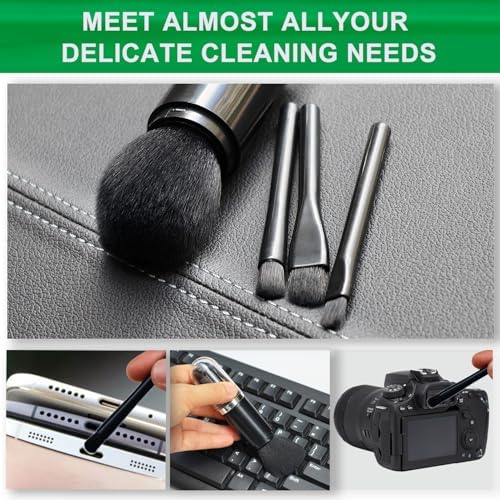 Kit de 4 Pinceles de Plumas Exquisitos, Cepillos Pequeños para Polvo, Herramienta de Limpieza Eficiente para Dispositivos Digitales, Teclados y - imagen 7